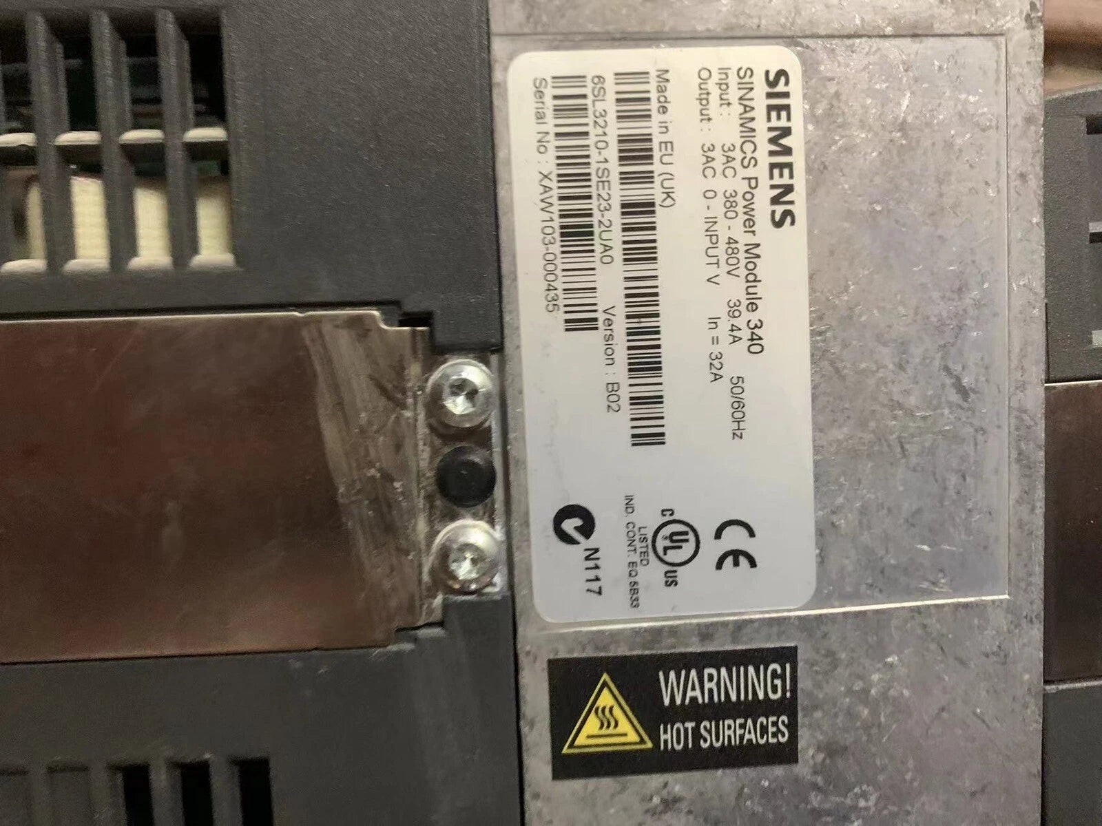 SIEMENS 6SL3210-1SE23-2UA0 Single Axis Drive - Reliable Industrial Automation Solution