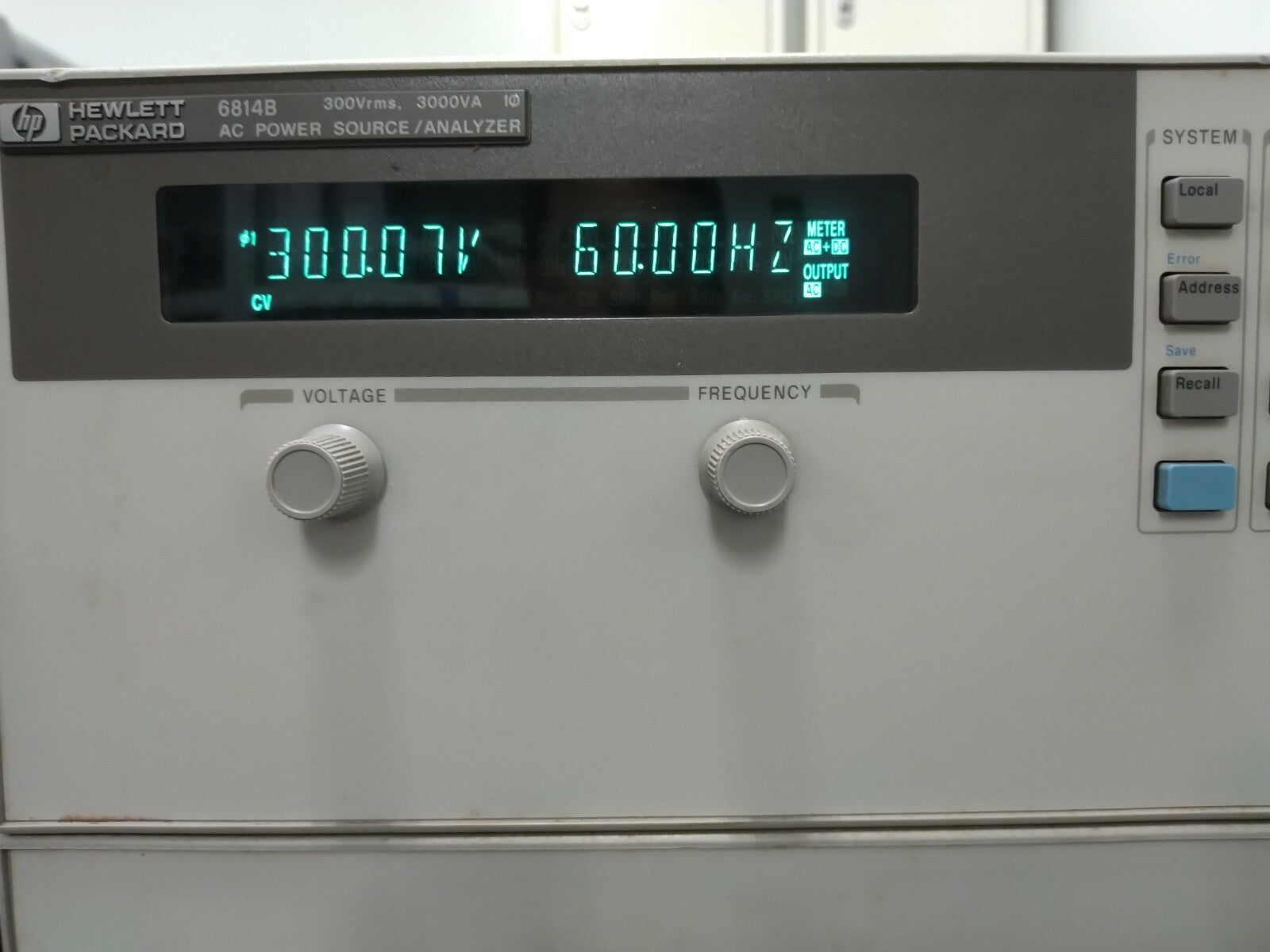 HP Agilent 6814B AC Power Source/Analyzer, 3000VA,150/300V, 20/10A - XG eqpt