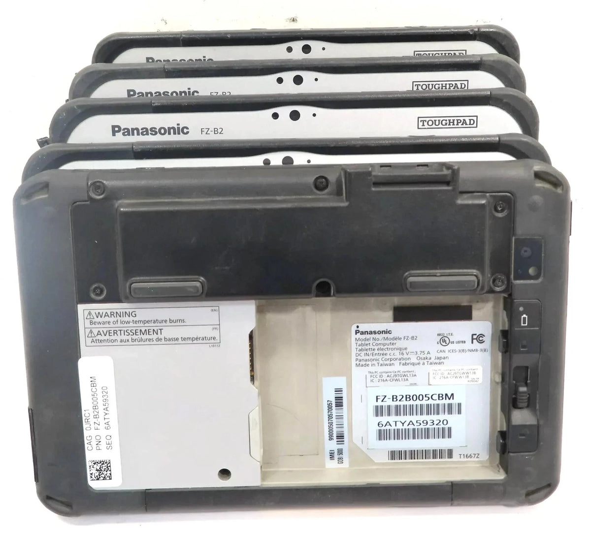 Lot 5 Panasonic Toughpad FZ-B2 Intel Celeron No SSD Tablets