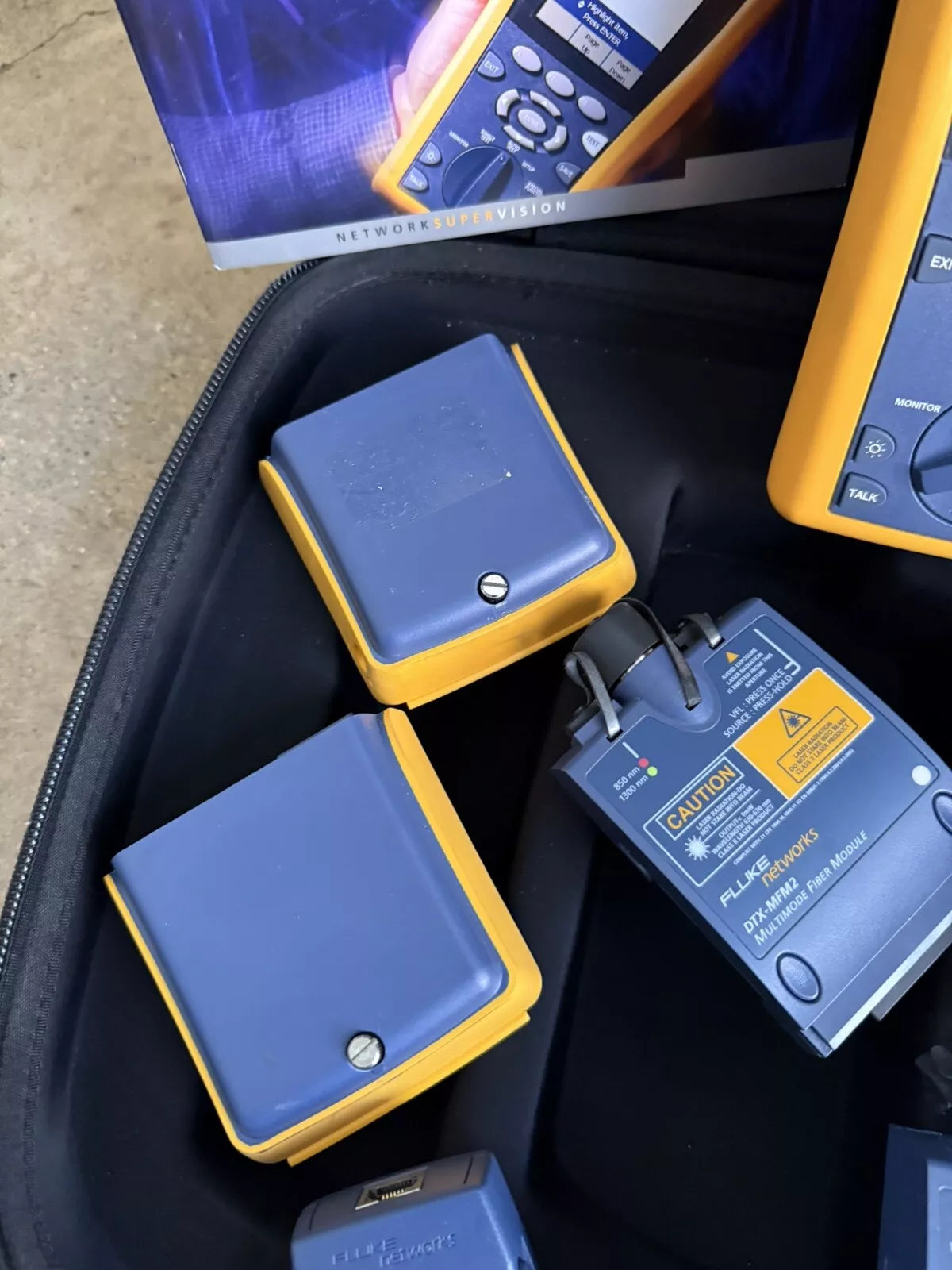Fluke Networks DTX-1800 Cable Analyzer with DTX-SFM2 DTX-MFM2 DTX-PLA002 (Tested)