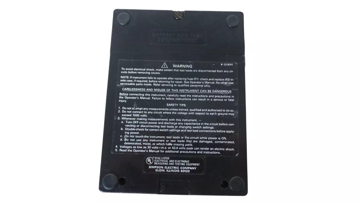 Simpson 260 Series 6XLP Multimeter