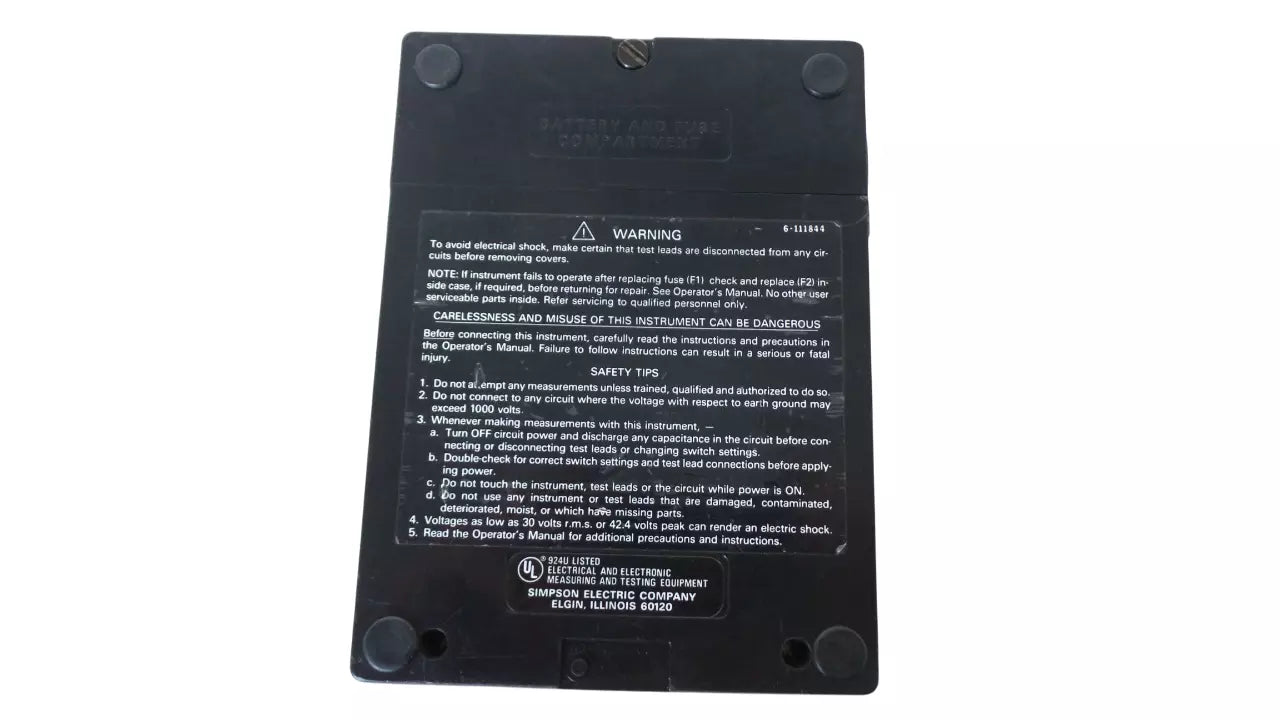 Simpson 260 Series 6XLP Multimeter
