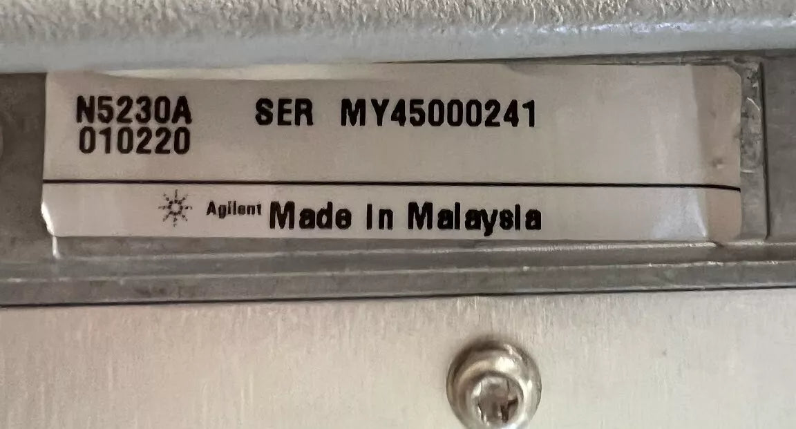 Agilent/Keysight N5230A Network Analyzer 20 GHz Opt. 220, 010, MY45000241