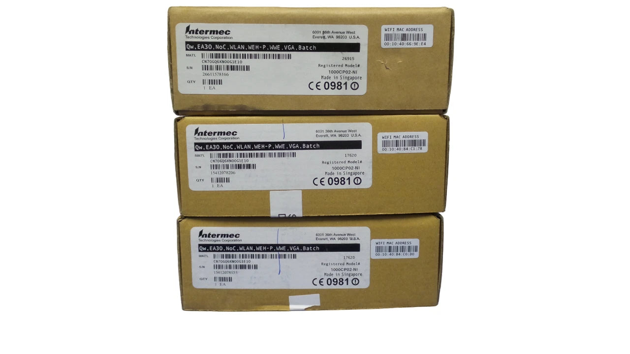 Lot of 3 Intermec CN70e Mobile Barcode Scanner  - Free Shipping