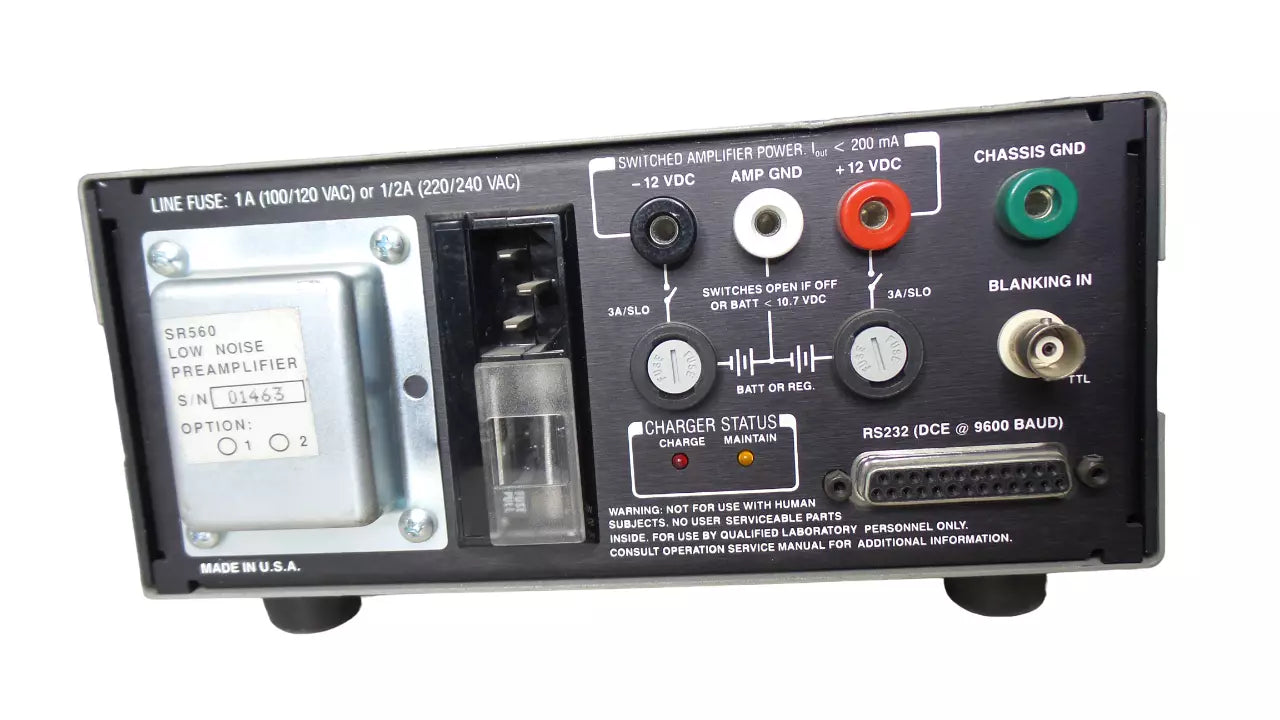 Stanford SR560 Research Systems Low-Noise Preamplifier