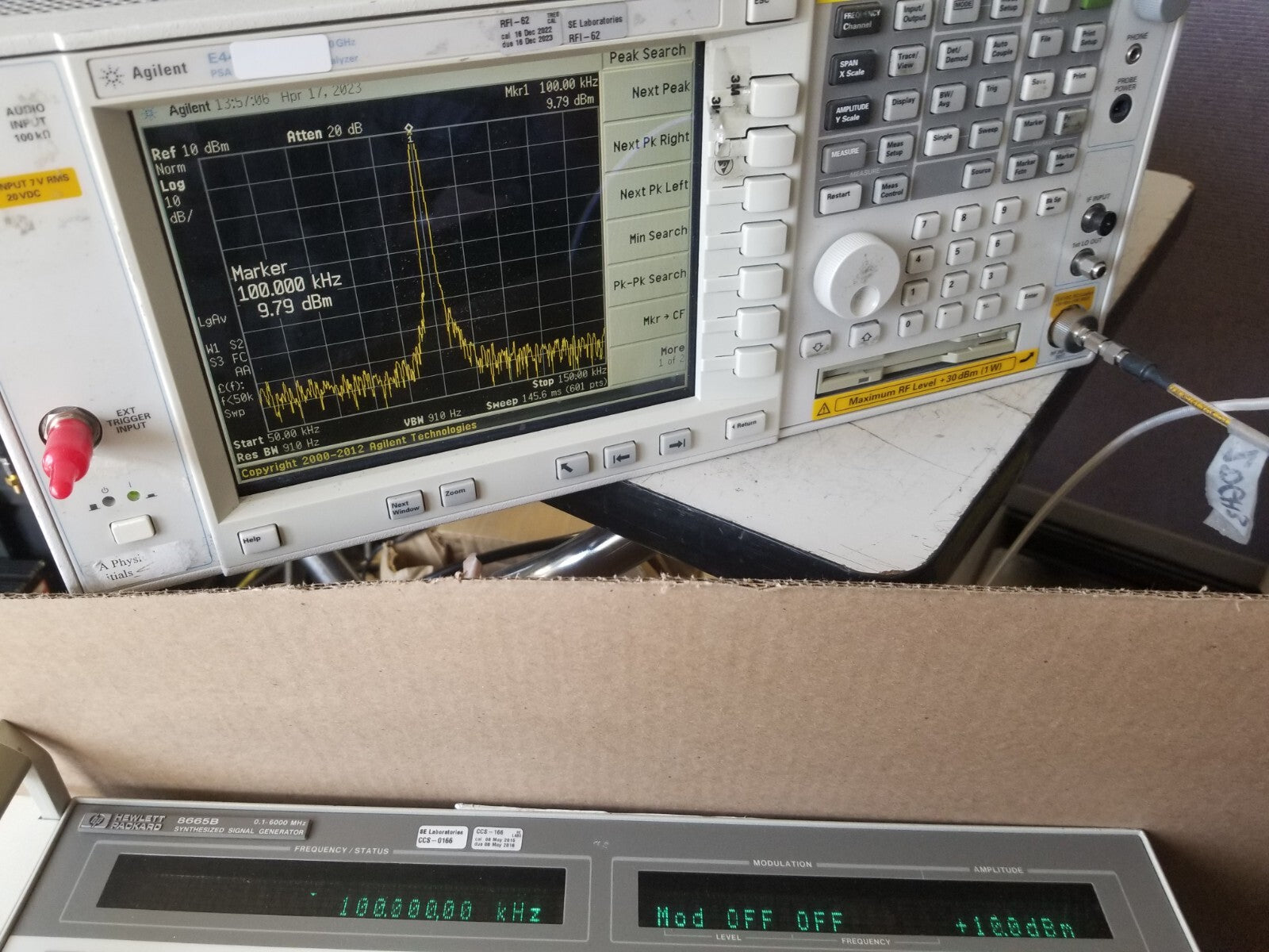 Agilent / HP HP8665B RF Generator 6 GHz