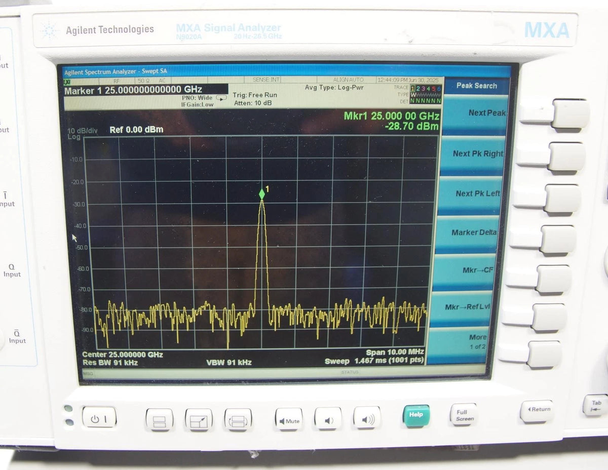 Keysight Agilent N9020A 20 Hz to 26.5 GHz MXA Signal Analyzer w Options