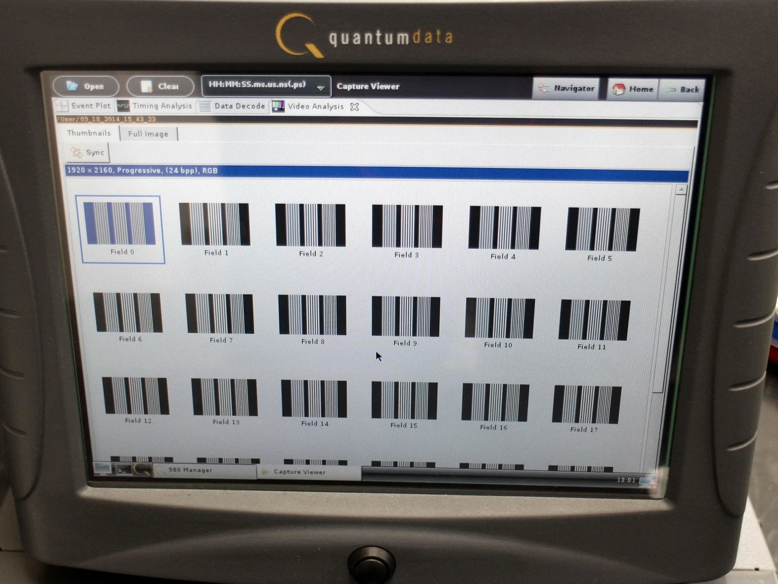 Quantum Data 980 HDMI MHL Protocol Scope