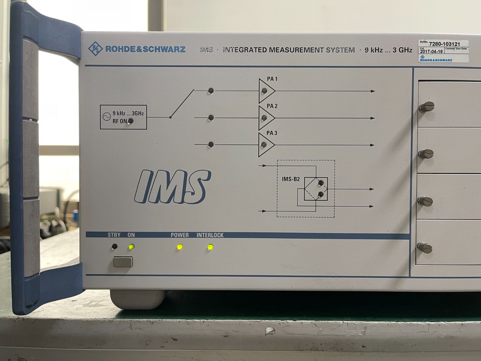 Rohde &amp; Schwarz IMS Integrated Measurement System 9kHz-3GHz , Interlock key _002