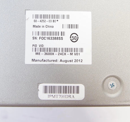 Cisco ME-3600X-24CX-M Gigabit Ethernet Switch 3600X Series
