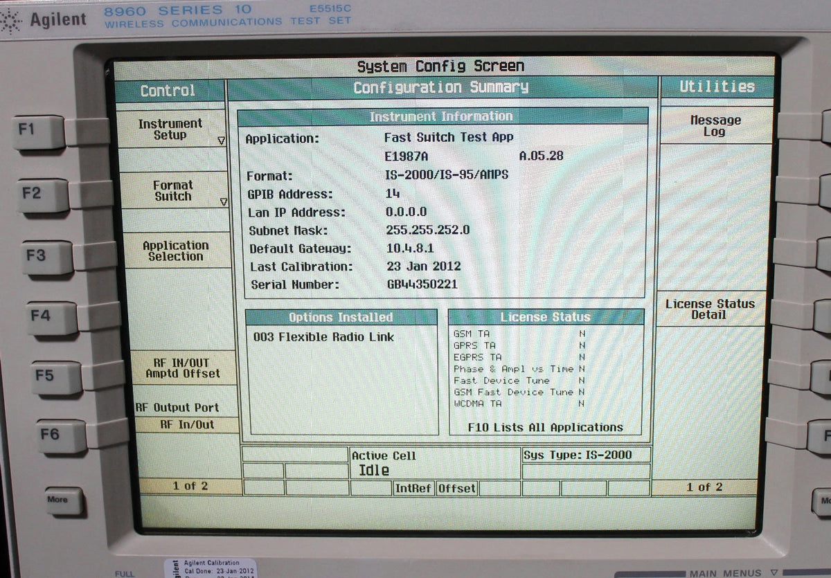 HP Agilent Keysight 8960 Wireless Communication Test Set E5515C Option 003