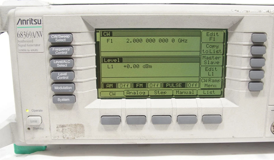 Anritsu 68369 A/NV 10 MHz - 40 GHz Synthesized Signal Generator