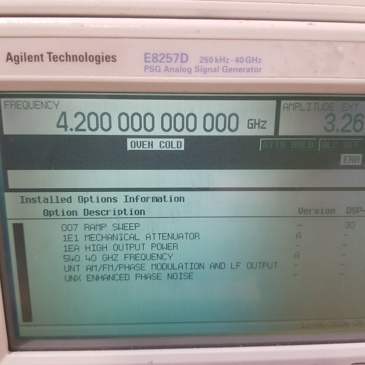 40 GHz PSG Generator