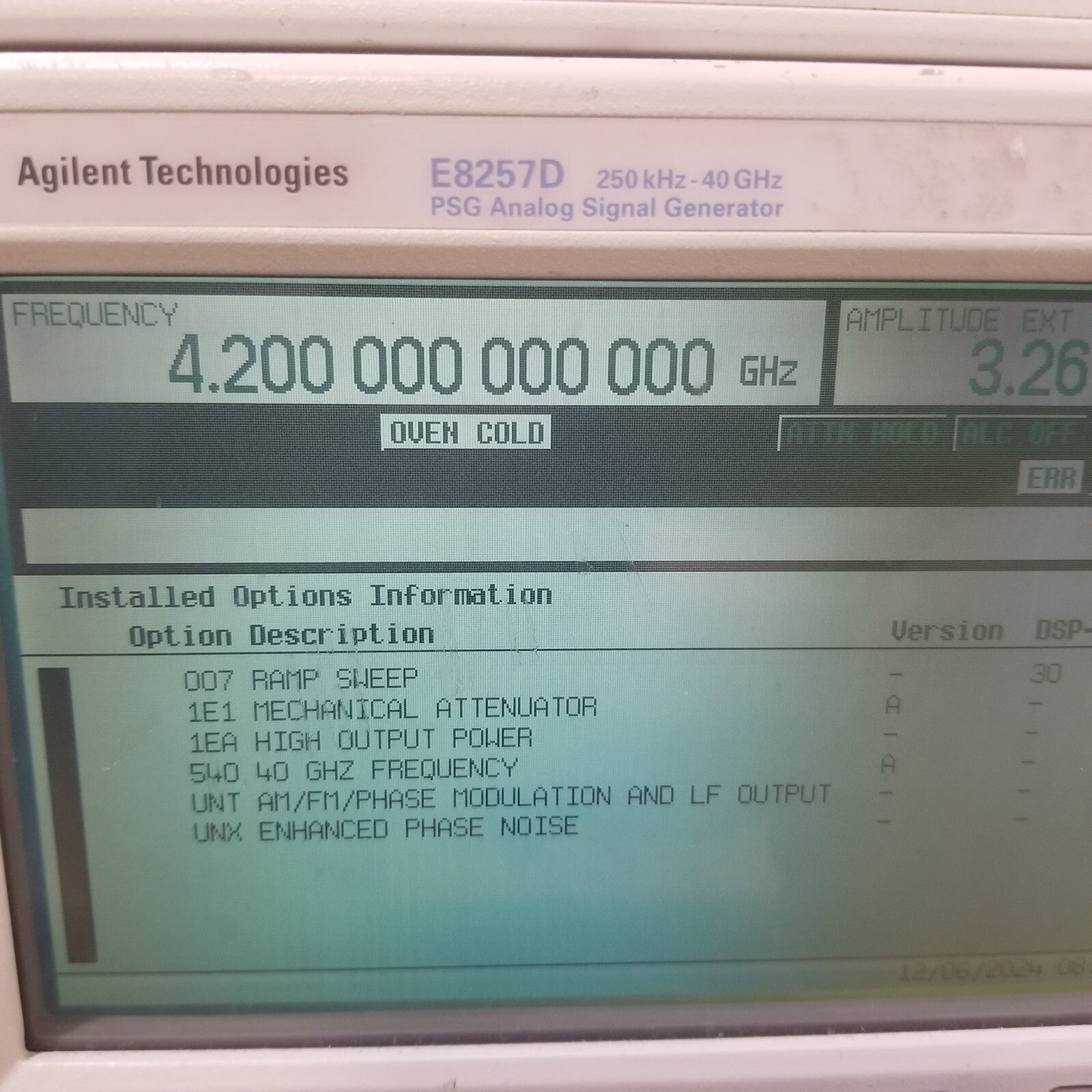 40 GHz PSG Generator