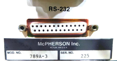 MCPHERSON 789A-3 Controller - Advanced Temperature Control System