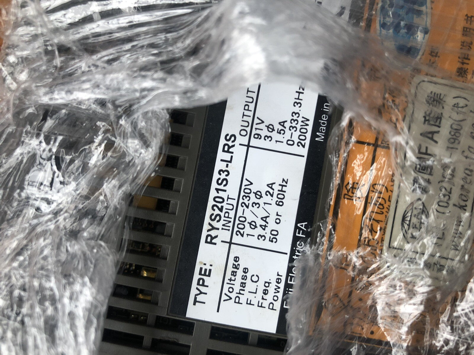 Used 1PC RYS201S3-LRS  tested Fully Fast Delivery