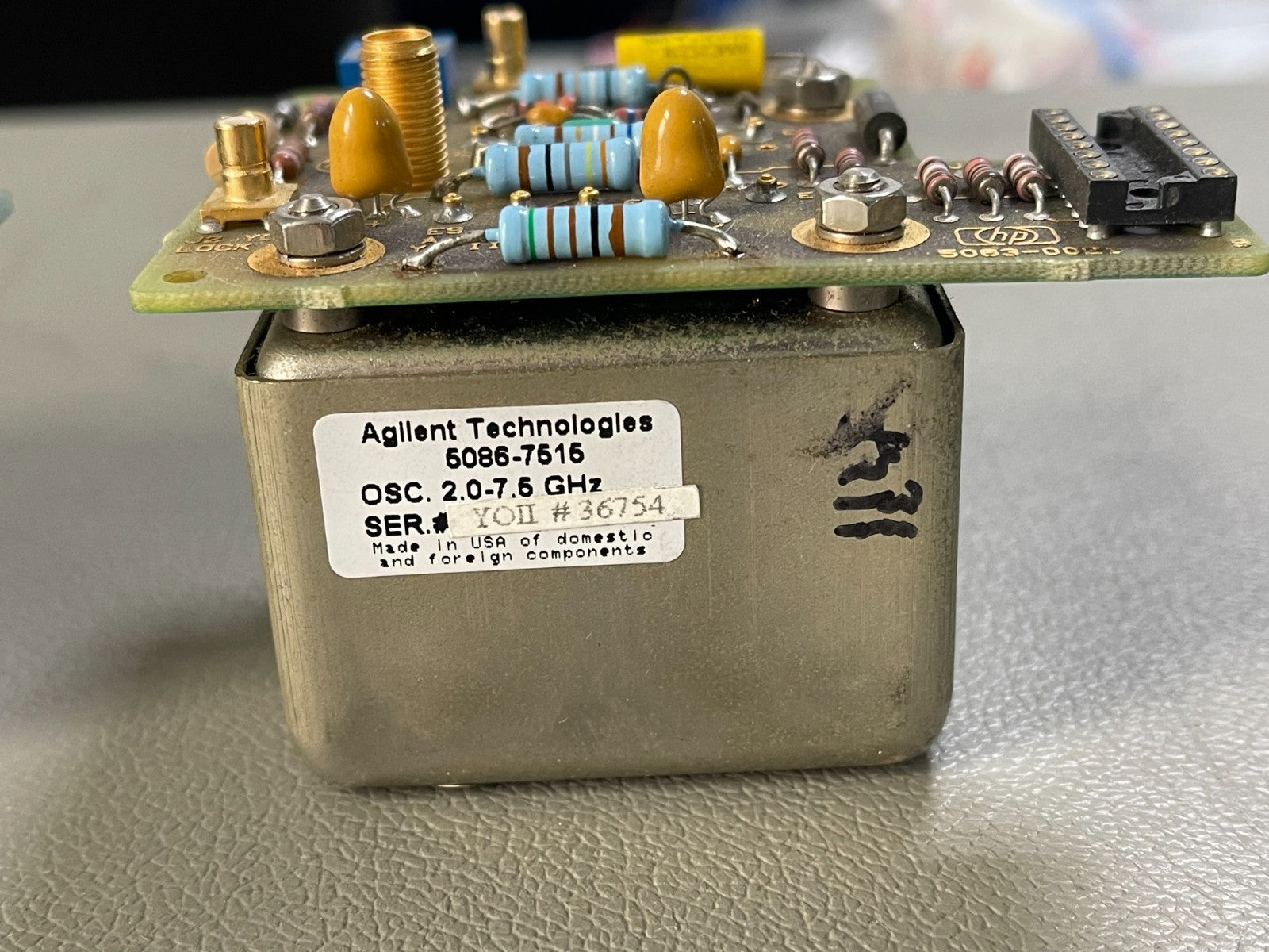 HP Agilent YTO tuned oscillator 5086-7515 2.0-7.5GHz for 8360 series_952_754_587 - XG eqpt