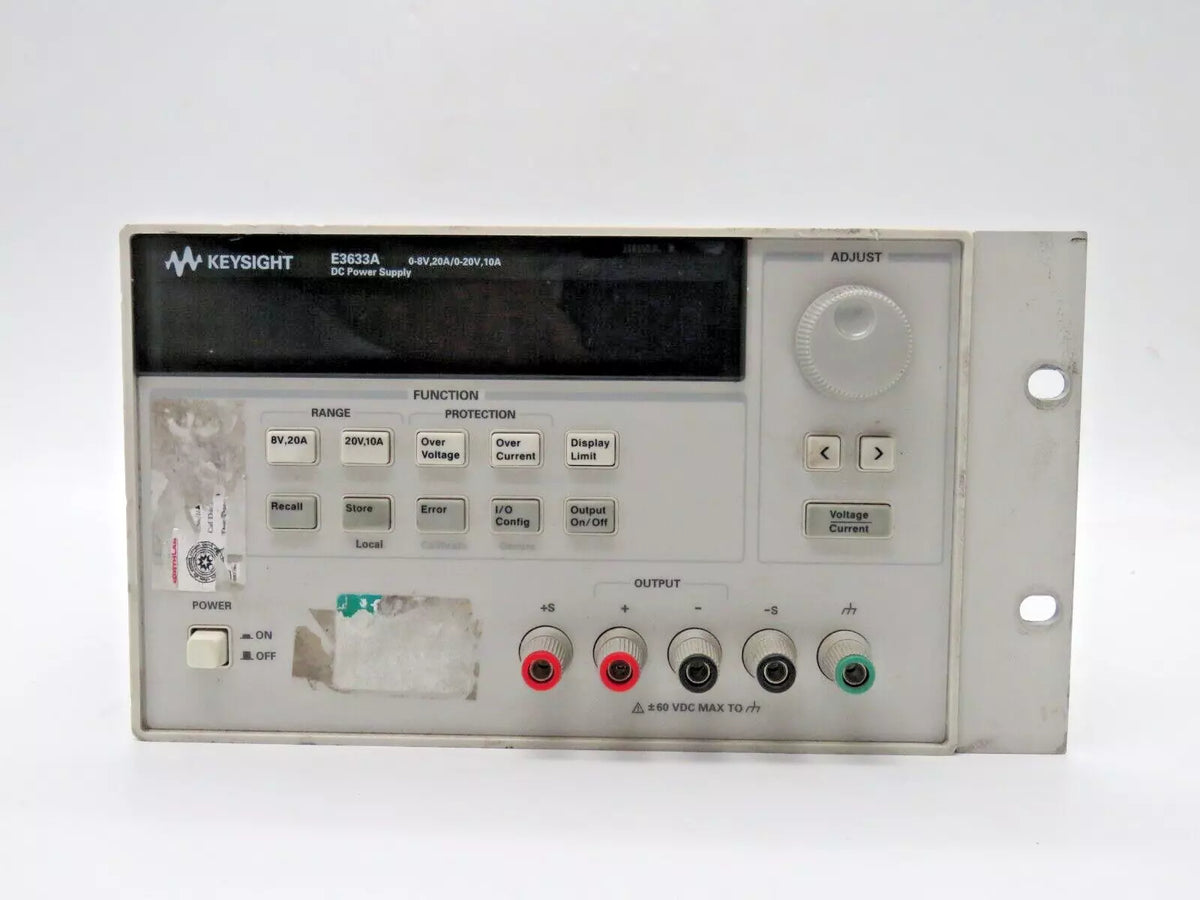 Keysight E3633A DC Power Supply 0-8V,20A/0-20V,10A