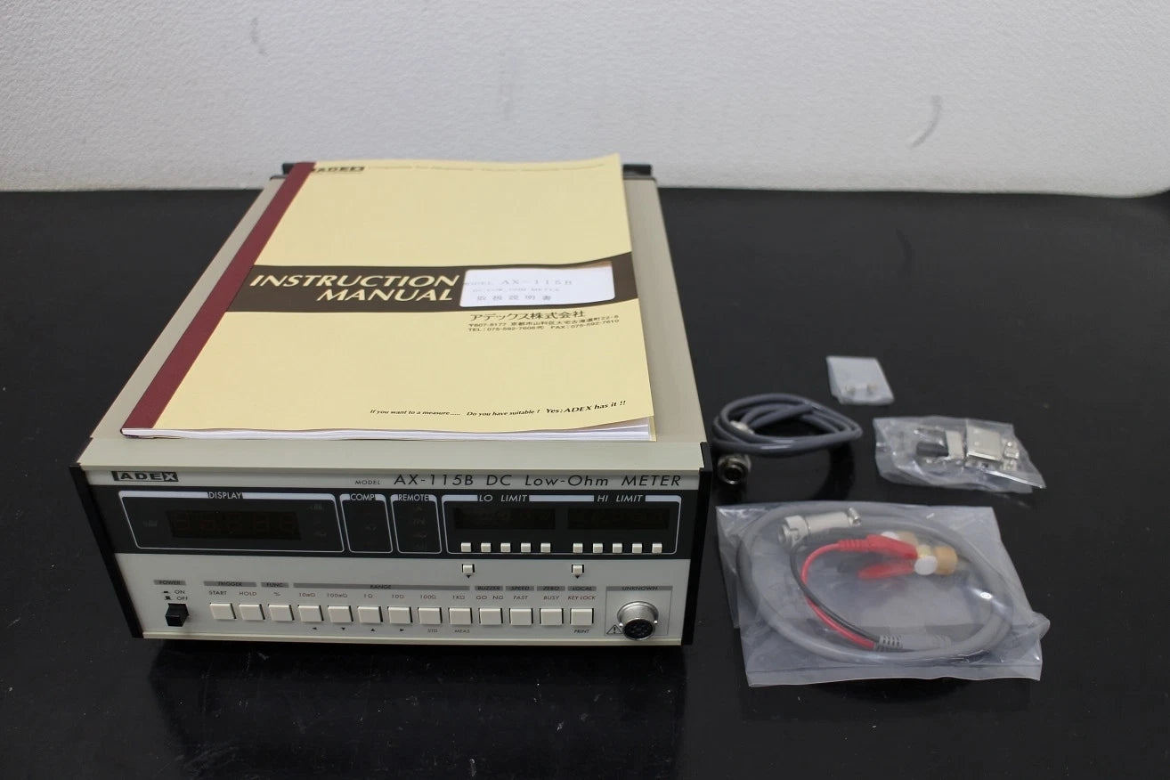 ADEX AX-115B Ultra low resistance Digital Low-Ohm Meter