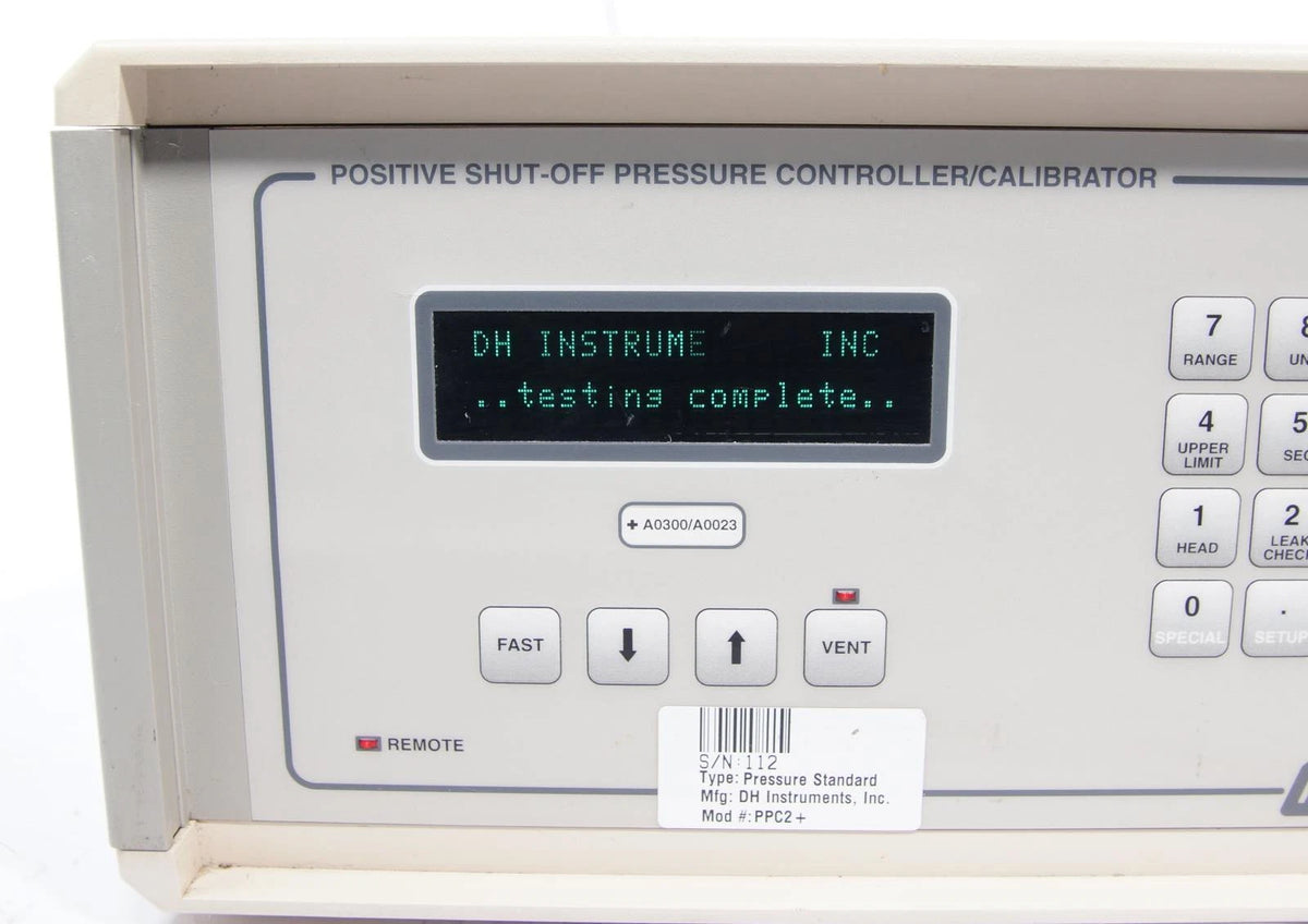 Fluke / DHI PPC2+ Automated Pressure Controller / Calibrator 300 psia / 300 psig
