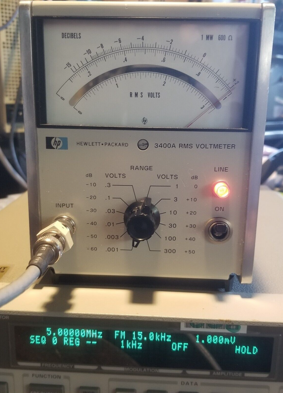 HP3400A AC Voltmeter