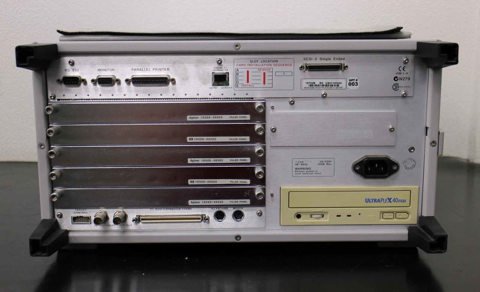 Agilent 16702B /003 Logic Analyzer Main Frame