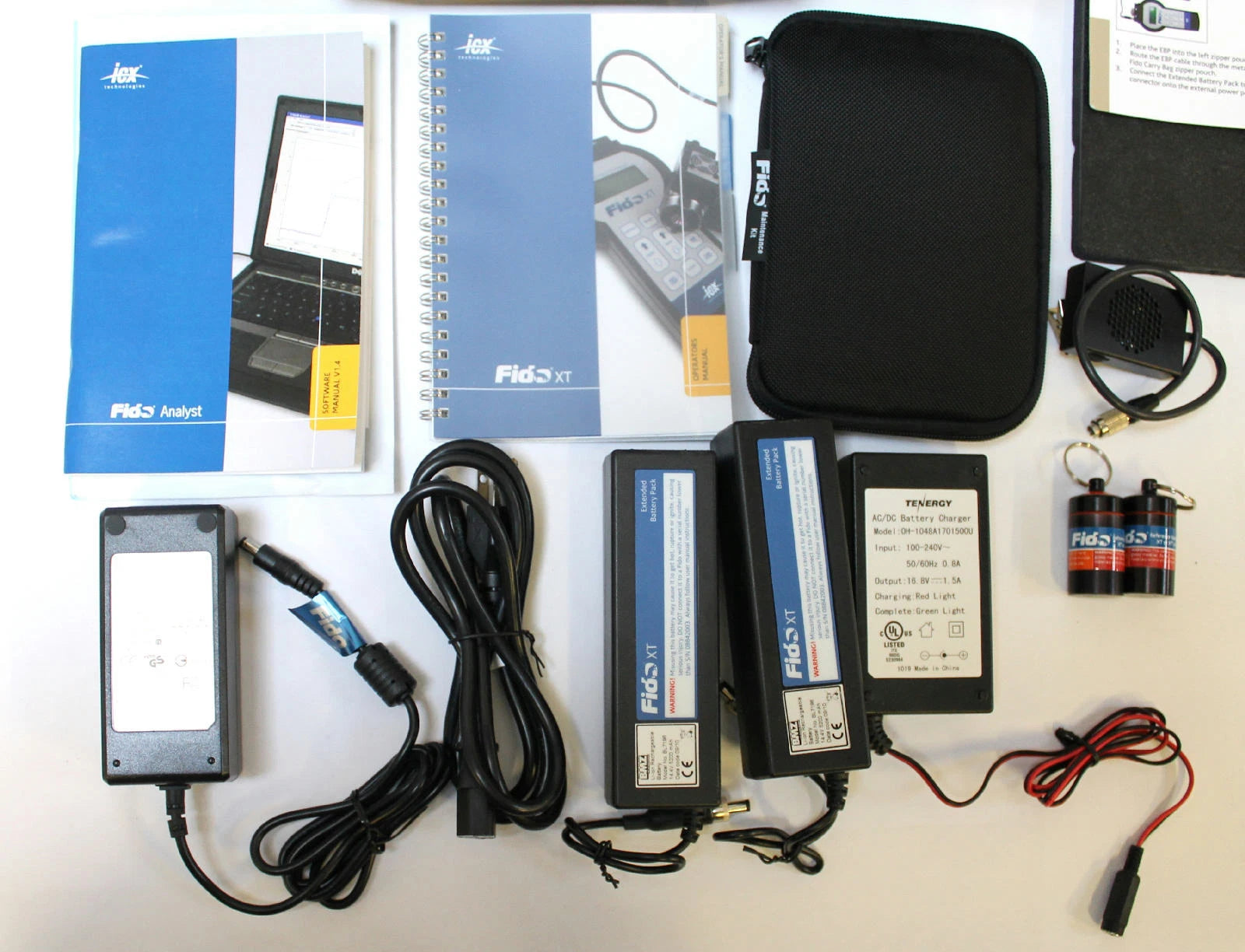 Flir Fido XT Portable Explosives Detector w/ Multiple Accessories