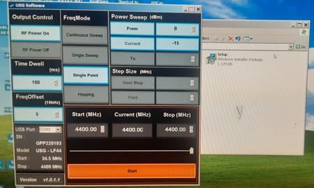 USB RF Signal Generator 34.5MHz-4.4GHz