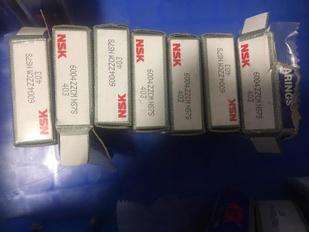 7pcs x NSK 6004ZZCM High-Precision Ball Bearings Set
