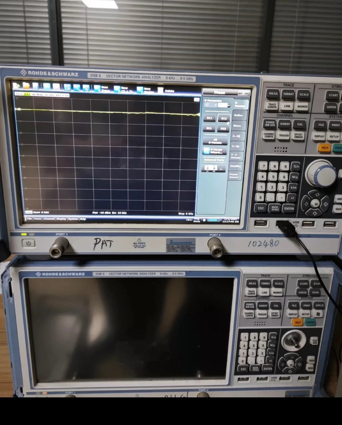 Rohde&Schwarz ZNB8 Vector Network Analyzer 8.5GHz 2-Port R&Sznb8