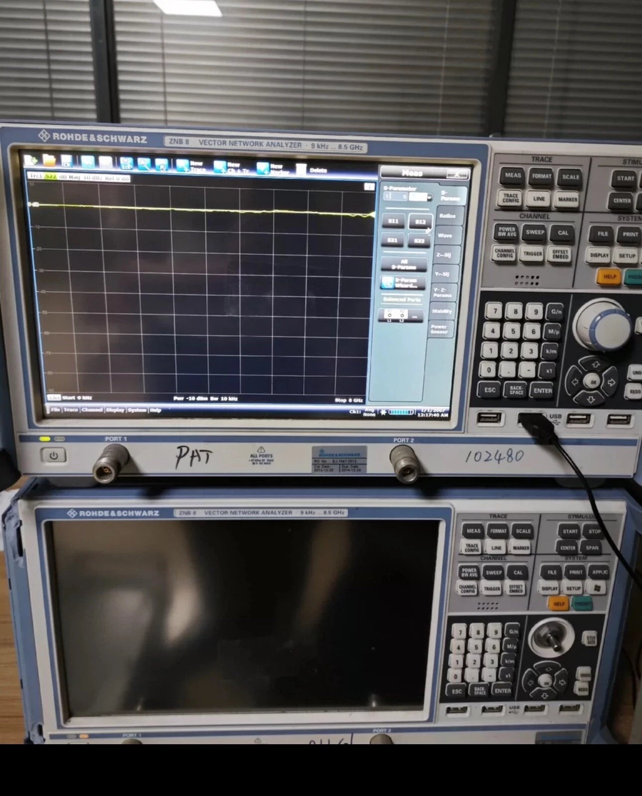 Rohde&Schwarz ZNB8 Vector Network Analyzer 8.5GHz 2-Port R&Sznb8