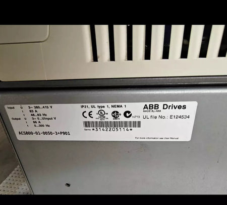 ABB ACS800-01-0050-3+p901 Variable Frequency Drive