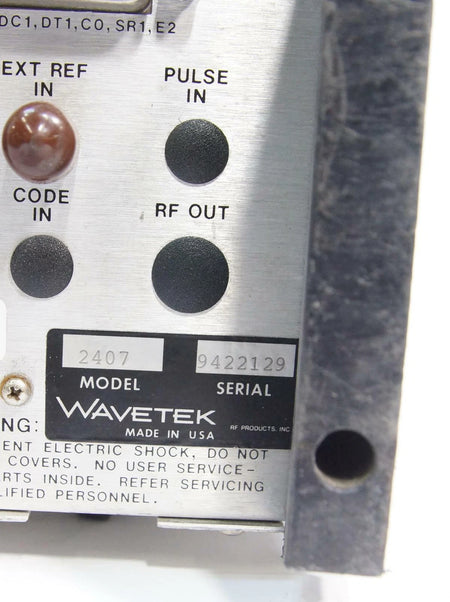 Wavetek Model 2407 .01 - 550MHz Synthesized Signal Generator