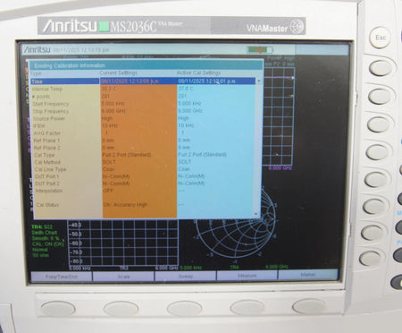 Anritsu MS2036C VNA Master 9MHz to 9GHz Vector Network Analyzer OPT 2/10/15/31