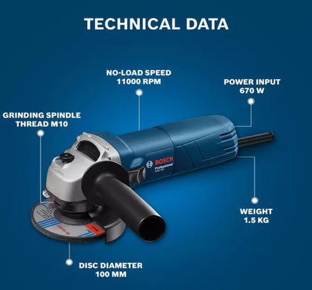 BOSCH Professional GWS 600 Angle Grinder for Versatile Cutting and Grinding