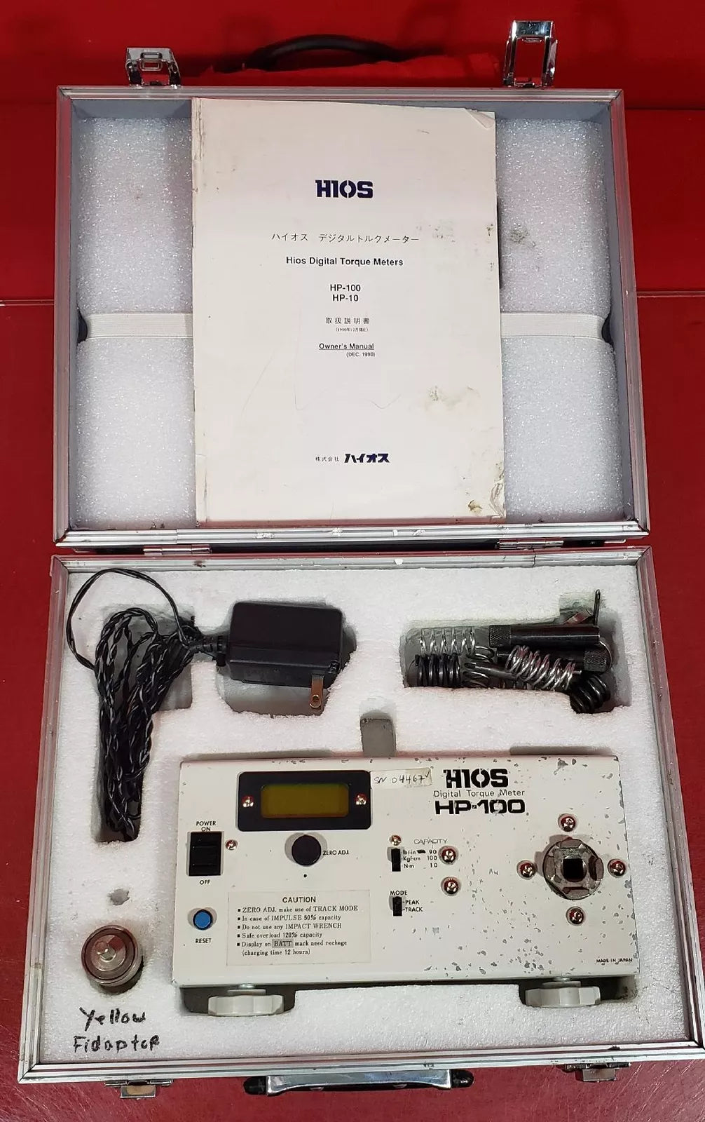 Hios HP-100 04467 Digital Torque Meter - XG eqpt