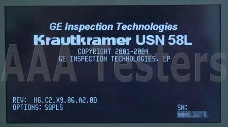 GE KrautKramer USN58L Ultrasonic Flaw Detector Thickness Gauge w/ SQPLS USN-58L - XG eqpt