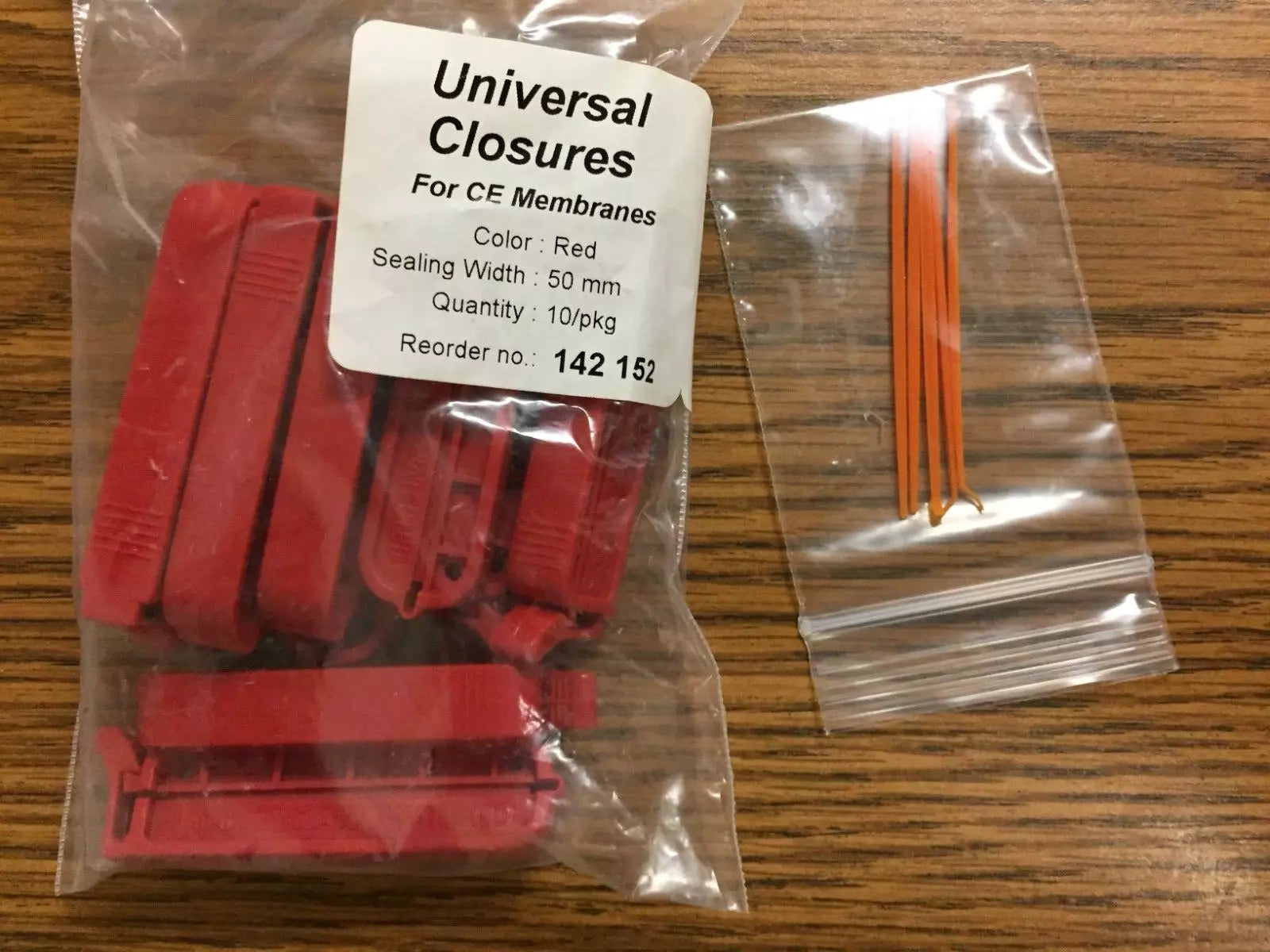 Spectrum Labs 142152 Red Universal Closure, Cellulose Ester, 50 mm (Pack of 10)