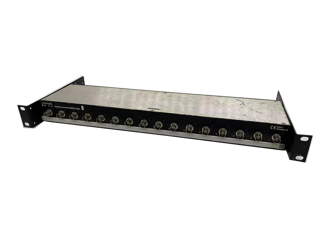 CANFORD BXM16 Rackmount Impedance Converter AES/EBU 1U 16x XLRM to BNC Socket