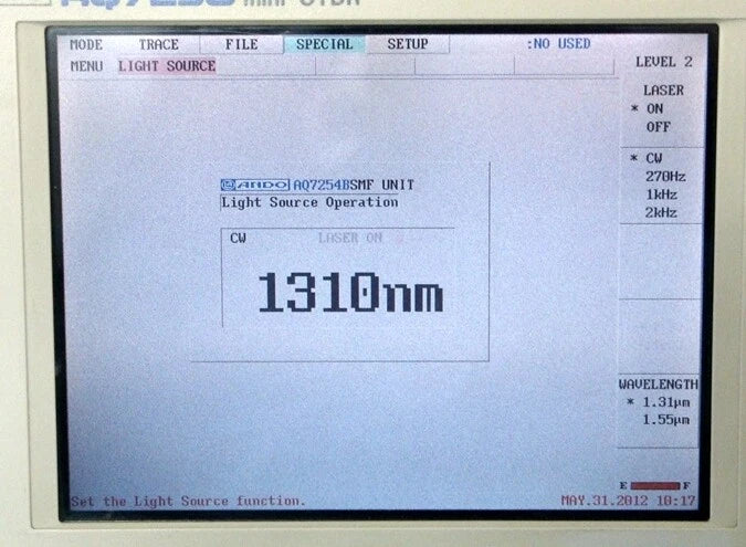 ANDO AQ7250 +AQ7254B 1310/1550nm Mini-OTDR