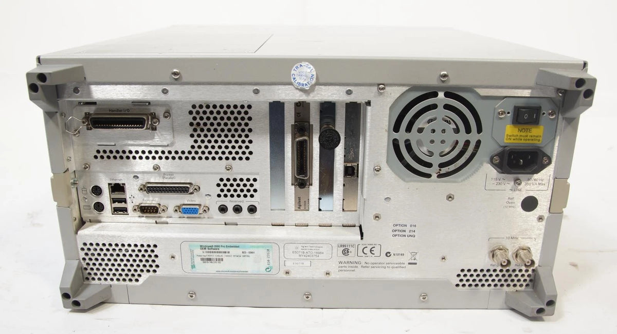Agilent Keysight E5071B 9kHz - 8.5GHz ENA Network Analyzer OPT 016 214 UNQ