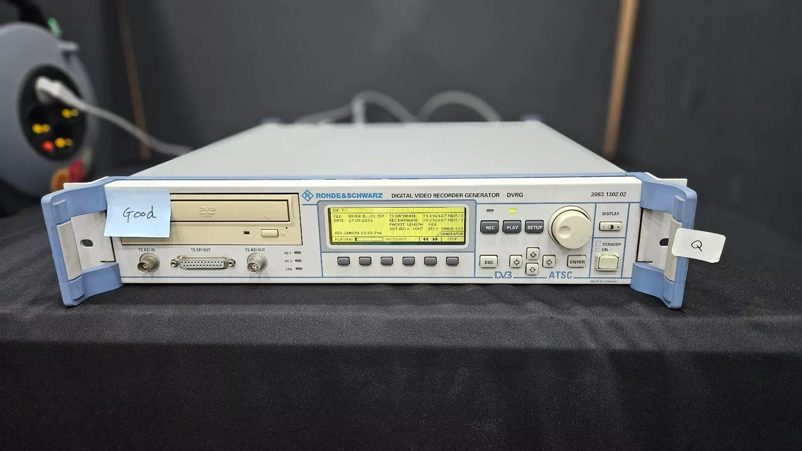 R&S DVRG Digital Video Recorder Generator 2083.1302K02 (100314)