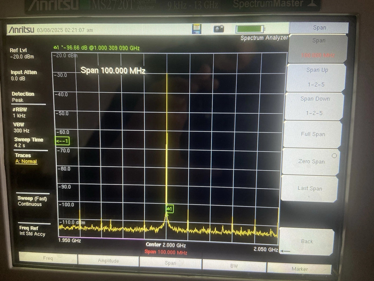 Anritsu Handheld Spectrum Analyzer Master MS2720T Portable with Excellent Calibration and Options