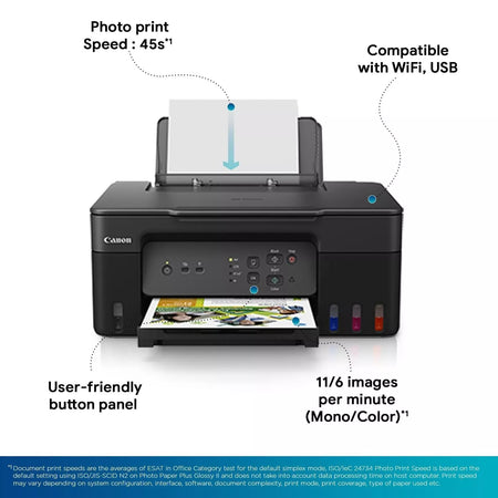 Canon PIXMA MegaTank G3730 All-in-One Printer with Wireless Connectivity