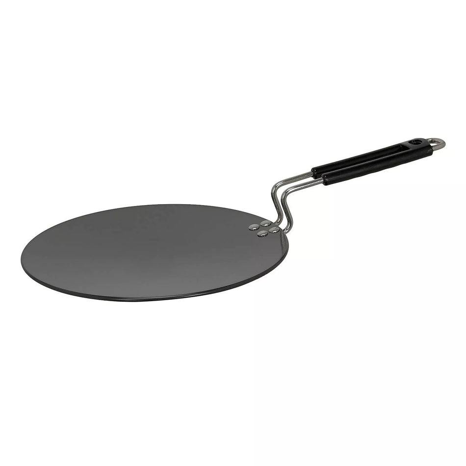 Pearl Hard Anodised Dosa Tawa with Thick Non-Stick Surface by Vinod - Black