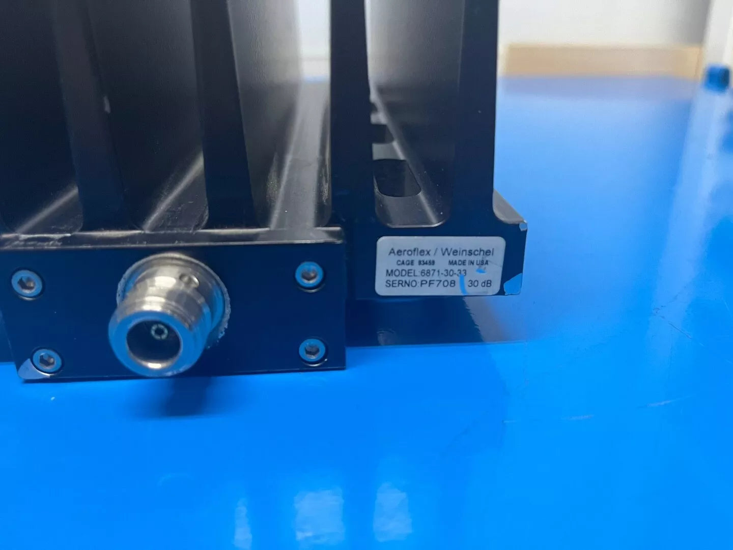 Aeroflex/Weinschel 6871-30-33 High Power Fixed Coaxial Attenuator (PF708)