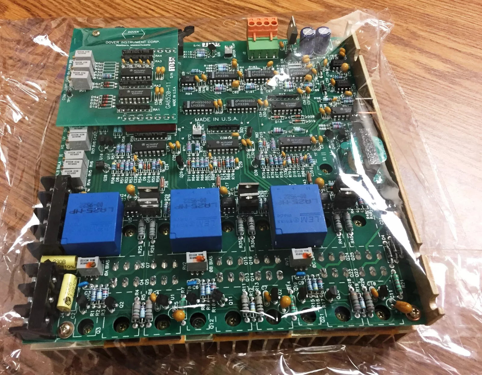Dover Instrument GA6520 Servo Amplifier Board with GA6520-11 Axis Driver