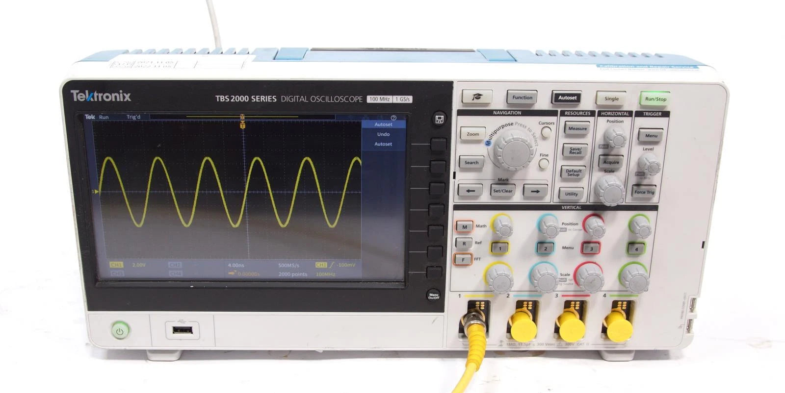 Tektronix TBS2014 100MHz 1GS/s 4-Channel Digital Oscilloscope