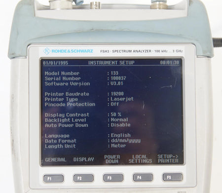 Rohde and Schwarz FSH 3 100kHz - 3GHz Spectrum Analyzer