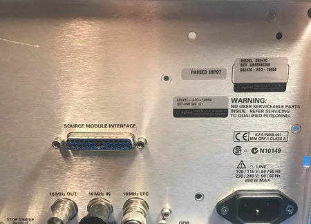 Keysight Agilent E8247C Back Panel with E8251-6023 Assembly